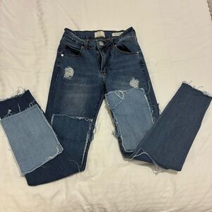 Cotton On Blue Distressed Boyfriend Jeans
